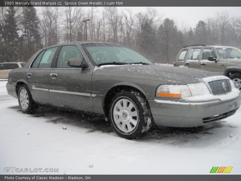 Spruce Green Metallic / Light Flint 2003 Mercury Grand Marquis LS