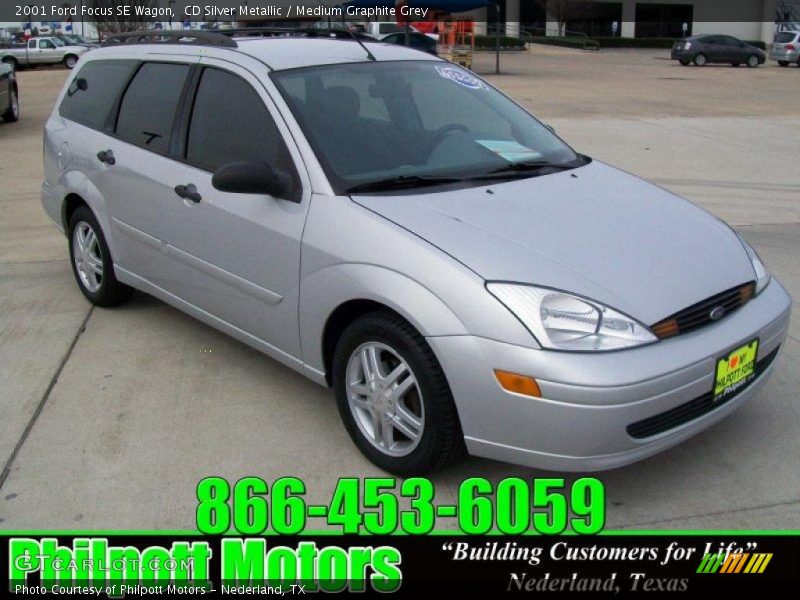 CD Silver Metallic / Medium Graphite Grey 2001 Ford Focus SE Wagon