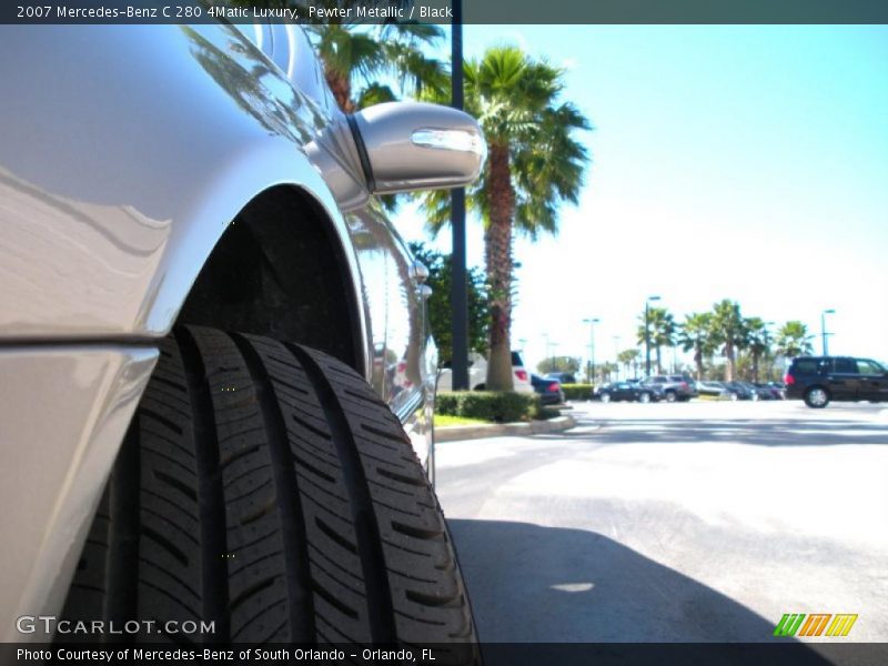 Pewter Metallic / Black 2007 Mercedes-Benz C 280 4Matic Luxury