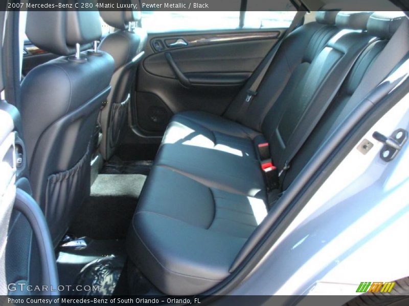 Pewter Metallic / Black 2007 Mercedes-Benz C 280 4Matic Luxury