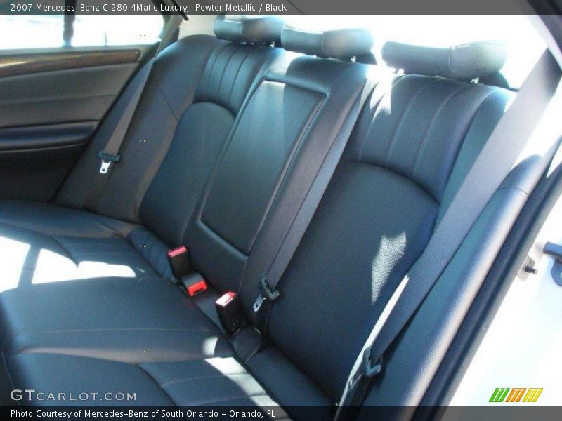 Pewter Metallic / Black 2007 Mercedes-Benz C 280 4Matic Luxury