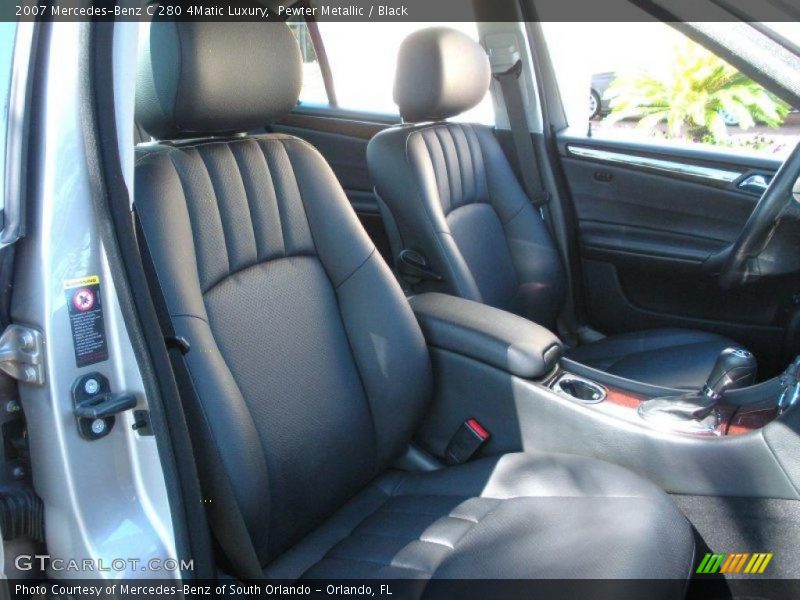 Pewter Metallic / Black 2007 Mercedes-Benz C 280 4Matic Luxury
