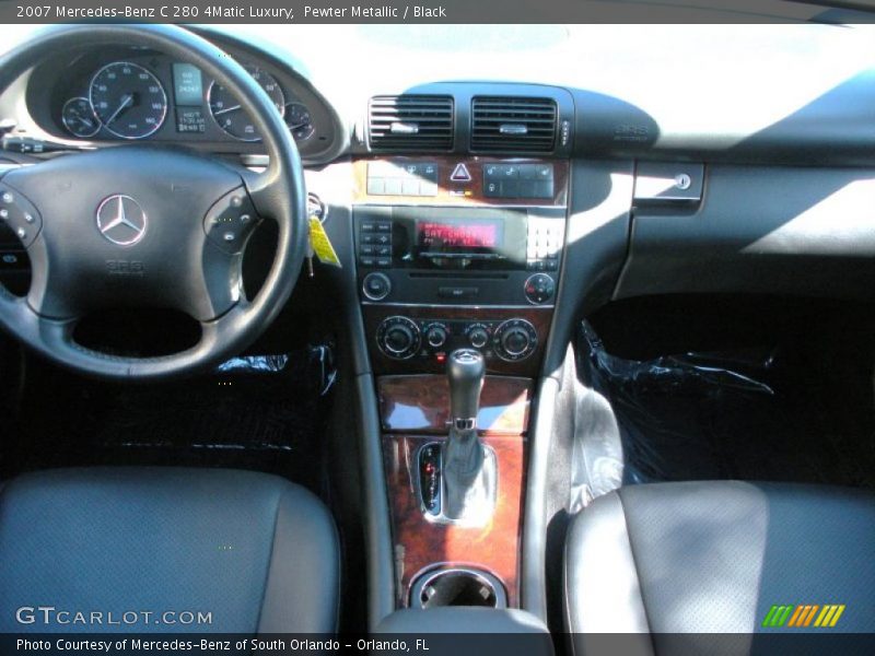 Pewter Metallic / Black 2007 Mercedes-Benz C 280 4Matic Luxury