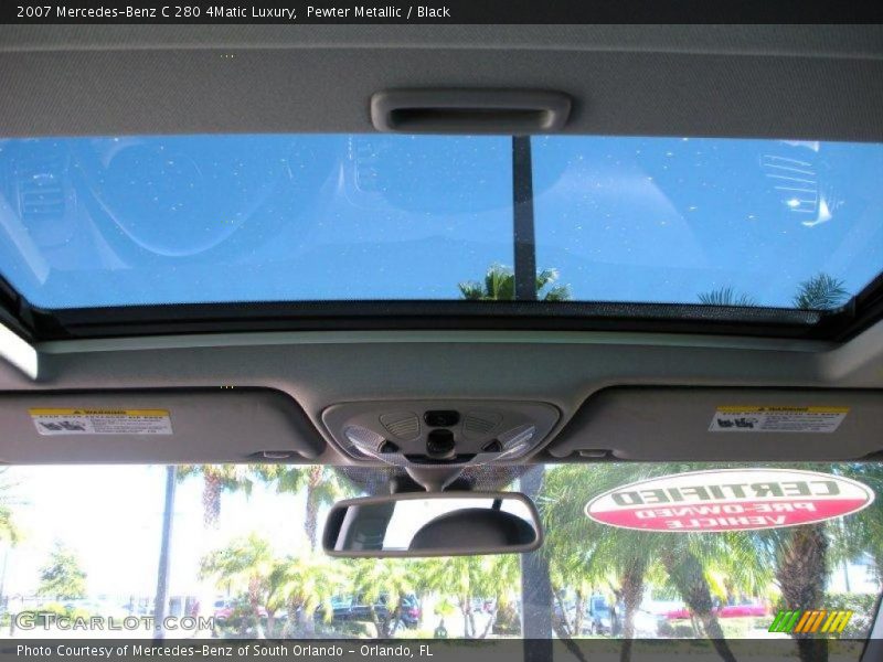 Pewter Metallic / Black 2007 Mercedes-Benz C 280 4Matic Luxury