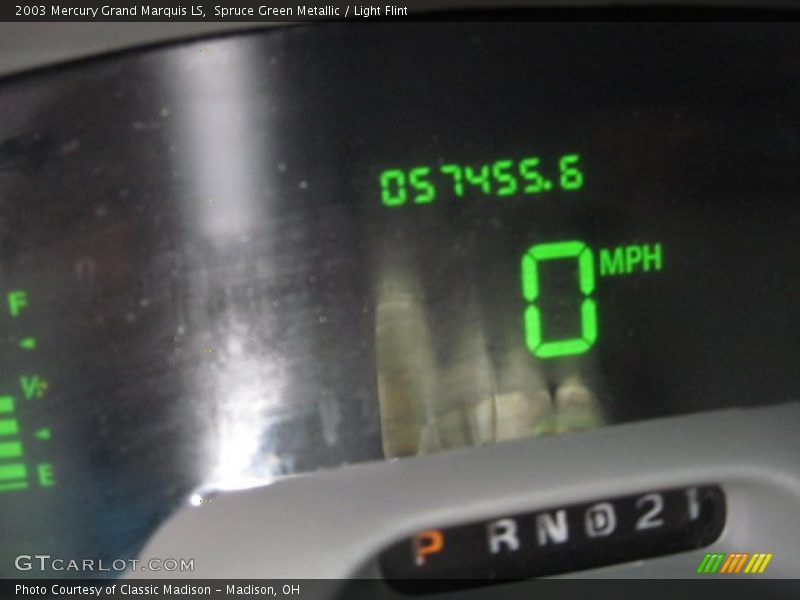Spruce Green Metallic / Light Flint 2003 Mercury Grand Marquis LS