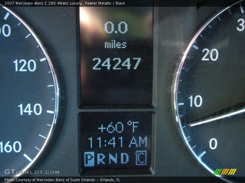 Pewter Metallic / Black 2007 Mercedes-Benz C 280 4Matic Luxury