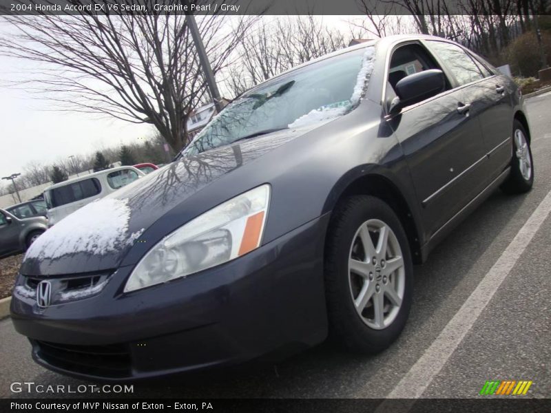 Graphite Pearl / Gray 2004 Honda Accord EX V6 Sedan