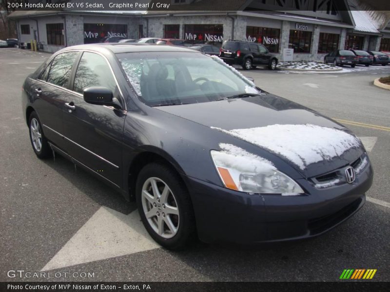 Graphite Pearl / Gray 2004 Honda Accord EX V6 Sedan