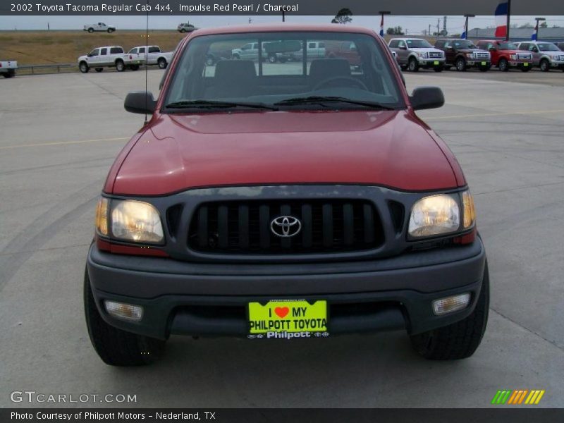 Impulse Red Pearl / Charcoal 2002 Toyota Tacoma Regular Cab 4x4