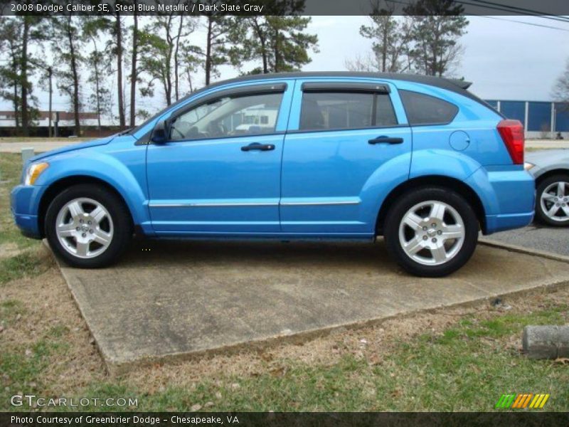 Steel Blue Metallic / Dark Slate Gray 2008 Dodge Caliber SE