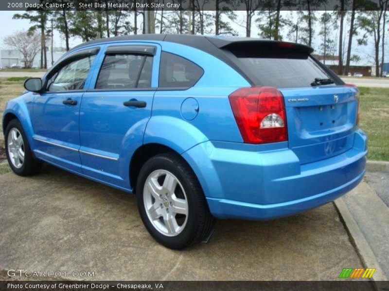 Steel Blue Metallic / Dark Slate Gray 2008 Dodge Caliber SE