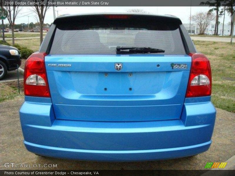 Steel Blue Metallic / Dark Slate Gray 2008 Dodge Caliber SE