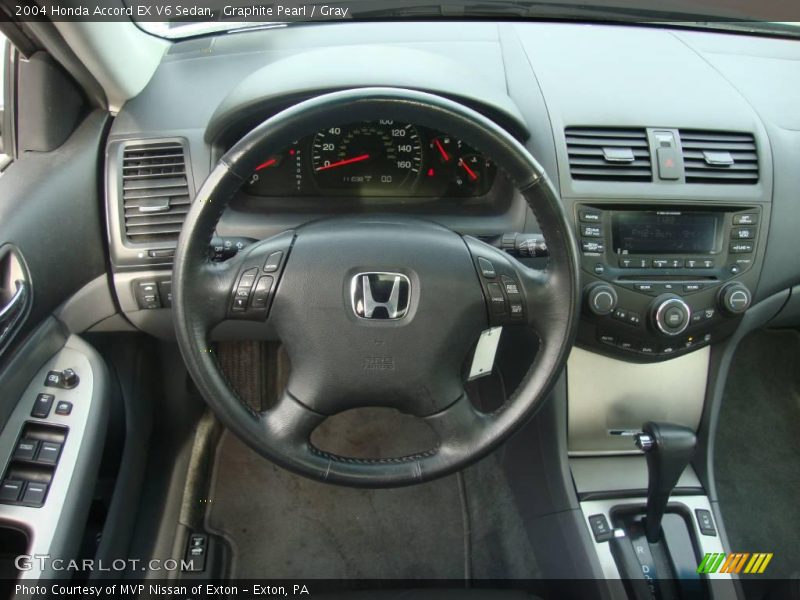 Graphite Pearl / Gray 2004 Honda Accord EX V6 Sedan