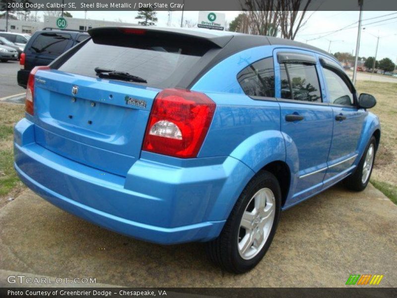 Steel Blue Metallic / Dark Slate Gray 2008 Dodge Caliber SE