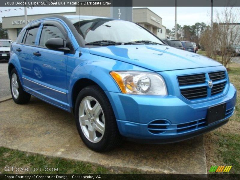 Steel Blue Metallic / Dark Slate Gray 2008 Dodge Caliber SE