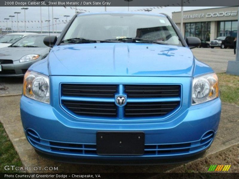 Steel Blue Metallic / Dark Slate Gray 2008 Dodge Caliber SE