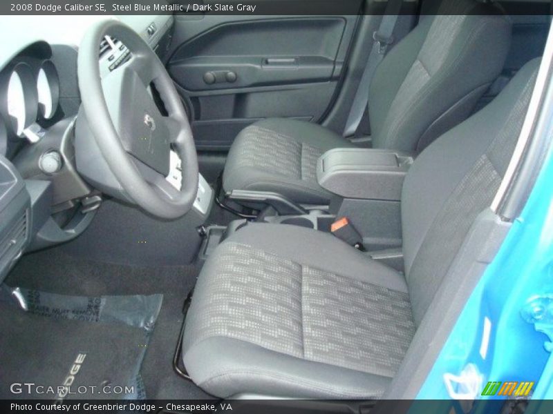 Steel Blue Metallic / Dark Slate Gray 2008 Dodge Caliber SE