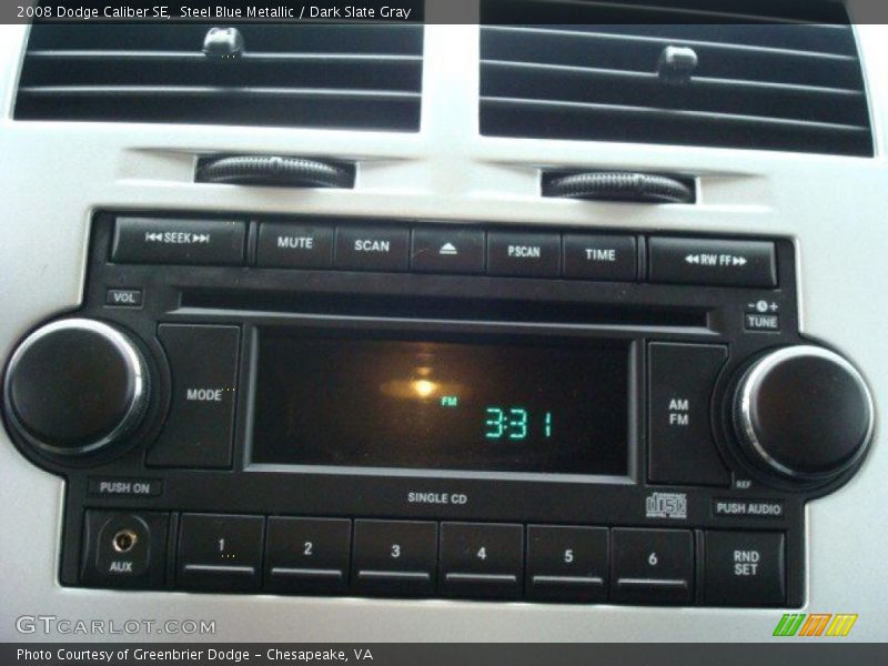 Steel Blue Metallic / Dark Slate Gray 2008 Dodge Caliber SE