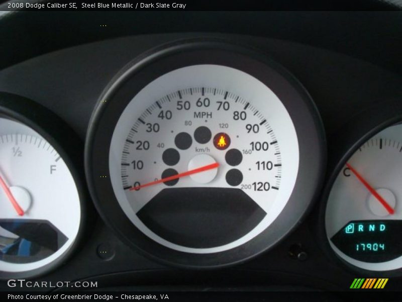 Steel Blue Metallic / Dark Slate Gray 2008 Dodge Caliber SE