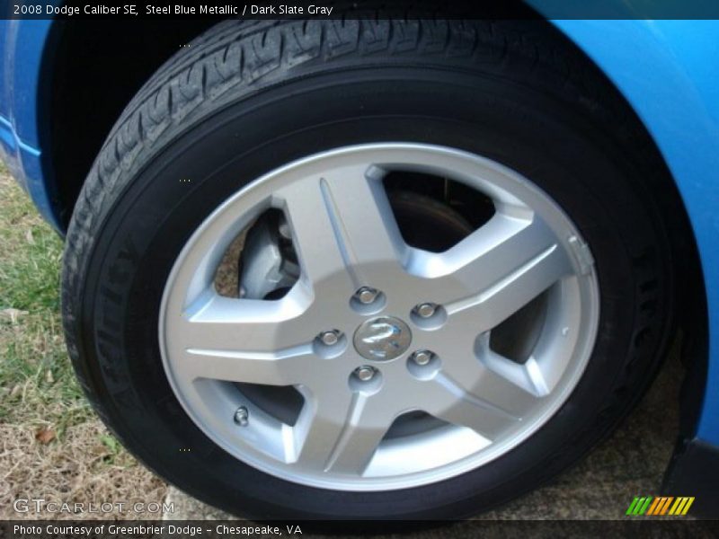 Steel Blue Metallic / Dark Slate Gray 2008 Dodge Caliber SE