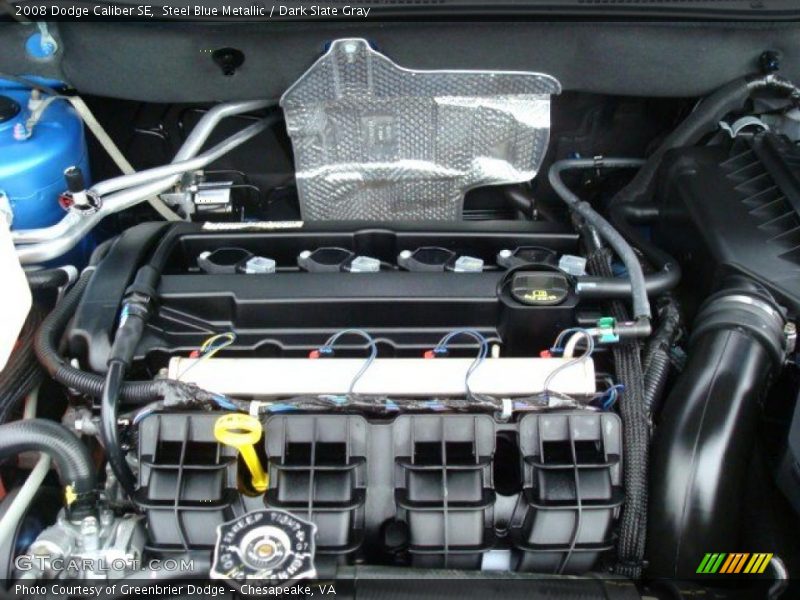 Steel Blue Metallic / Dark Slate Gray 2008 Dodge Caliber SE