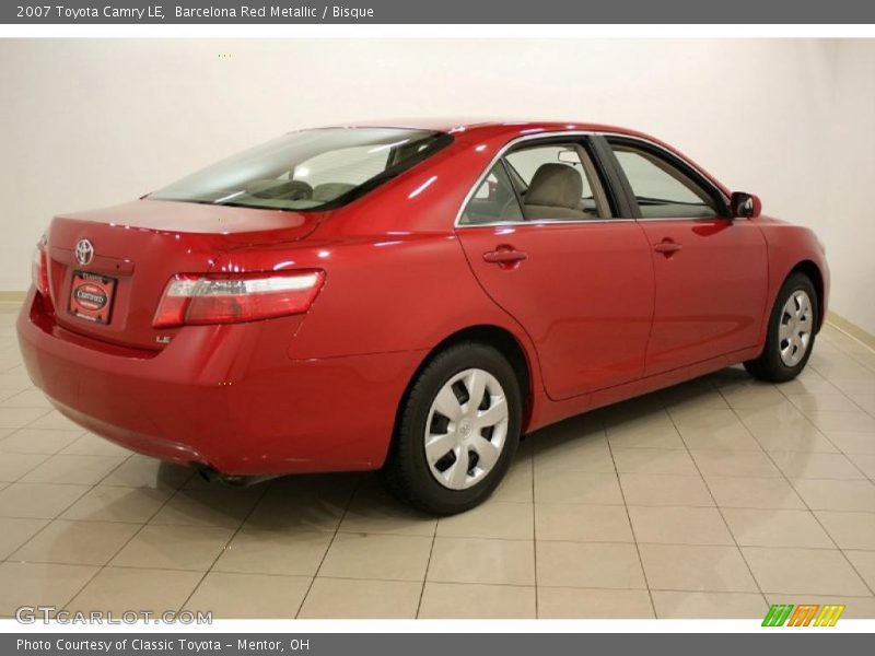 Barcelona Red Metallic / Bisque 2007 Toyota Camry LE