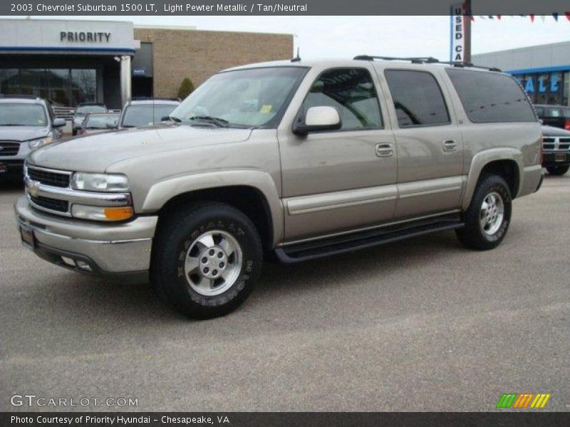 Light Pewter Metallic / Tan/Neutral 2003 Chevrolet Suburban 1500 LT