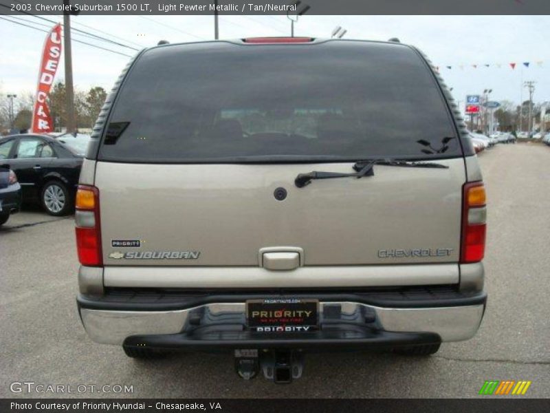 Light Pewter Metallic / Tan/Neutral 2003 Chevrolet Suburban 1500 LT