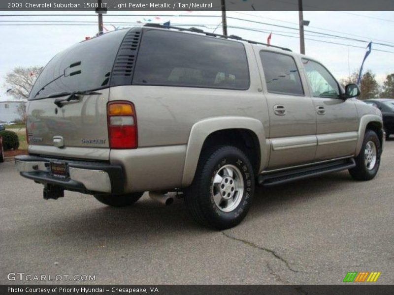 Light Pewter Metallic / Tan/Neutral 2003 Chevrolet Suburban 1500 LT