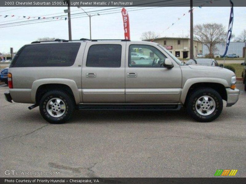 Light Pewter Metallic / Tan/Neutral 2003 Chevrolet Suburban 1500 LT