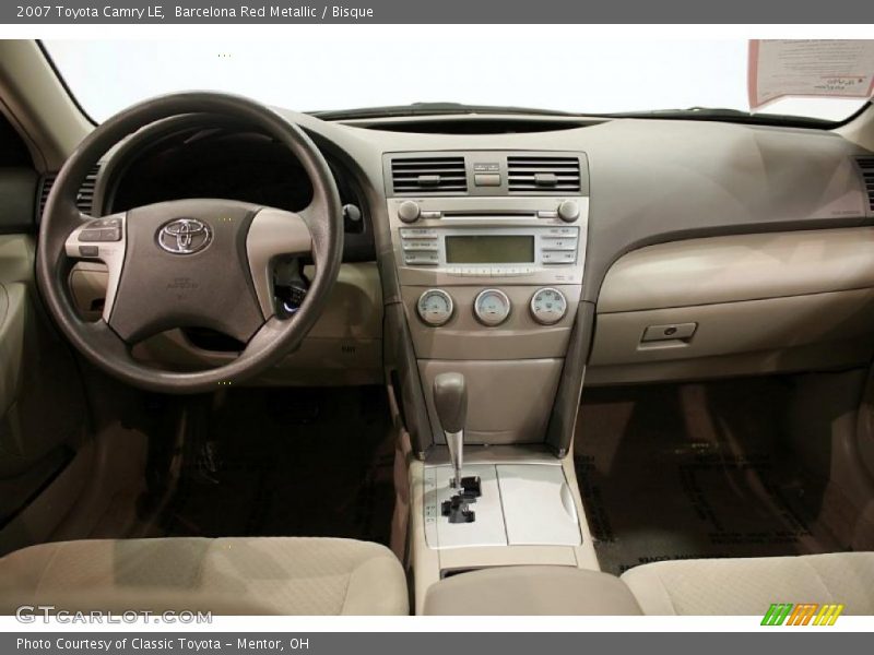 Barcelona Red Metallic / Bisque 2007 Toyota Camry LE