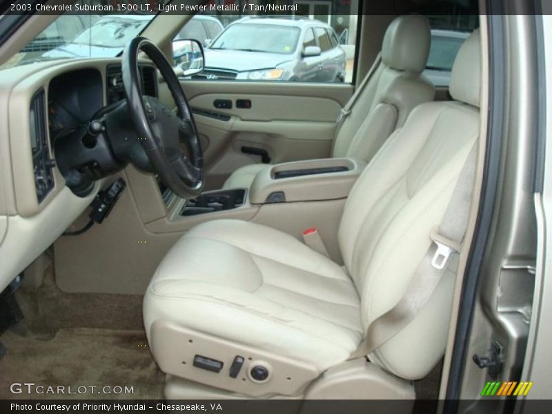 Light Pewter Metallic / Tan/Neutral 2003 Chevrolet Suburban 1500 LT