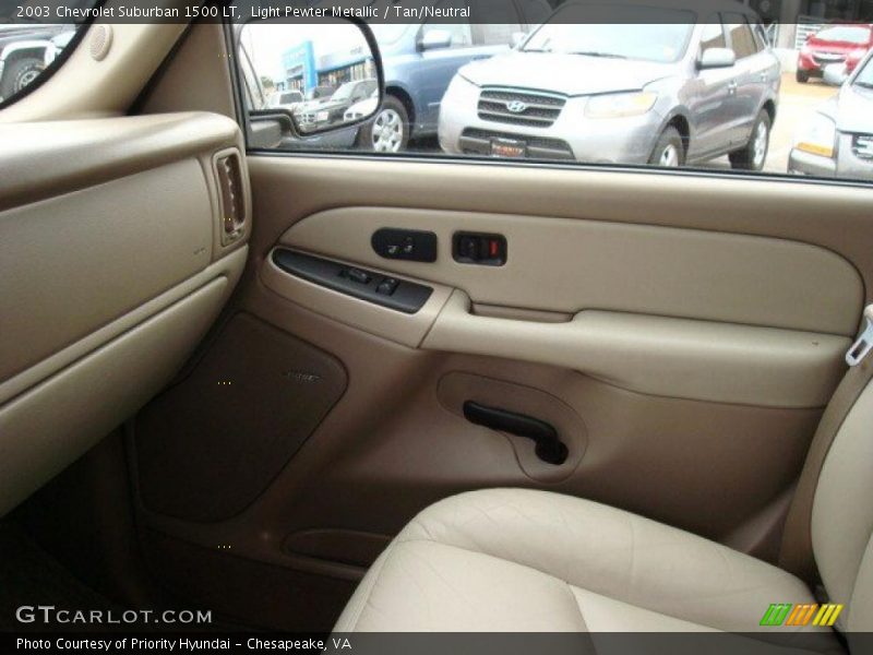 Light Pewter Metallic / Tan/Neutral 2003 Chevrolet Suburban 1500 LT