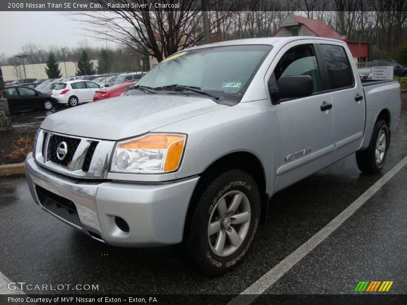 Radiant Silver / Charcoal 2008 Nissan Titan SE Crew Cab
