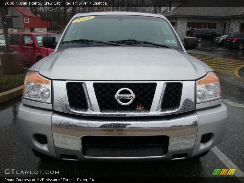 Radiant Silver / Charcoal 2008 Nissan Titan SE Crew Cab