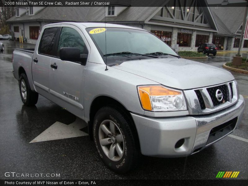Radiant Silver / Charcoal 2008 Nissan Titan SE Crew Cab