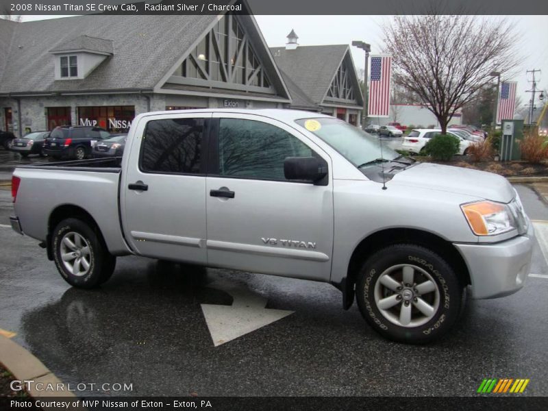 Radiant Silver / Charcoal 2008 Nissan Titan SE Crew Cab