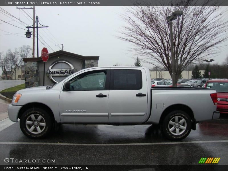 Radiant Silver / Charcoal 2008 Nissan Titan SE Crew Cab