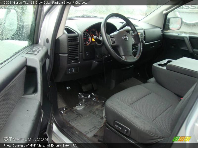 Radiant Silver / Charcoal 2008 Nissan Titan SE Crew Cab