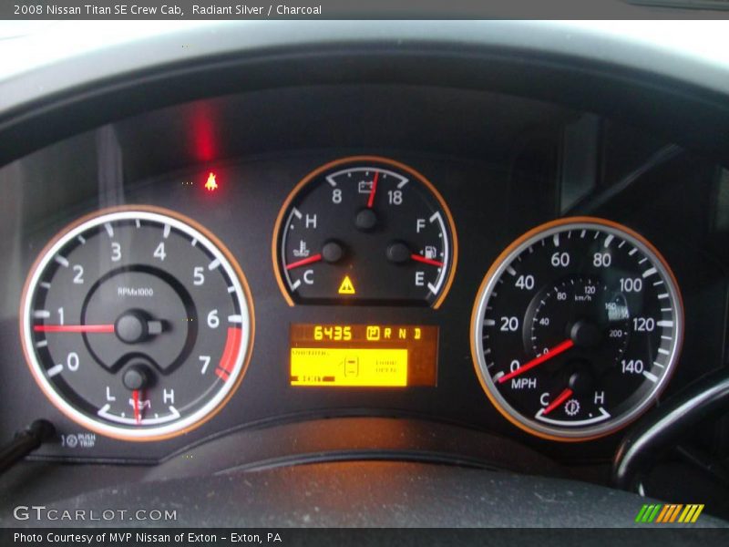 Radiant Silver / Charcoal 2008 Nissan Titan SE Crew Cab