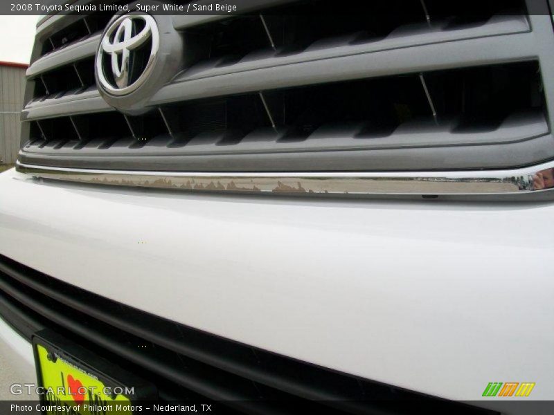 Super White / Sand Beige 2008 Toyota Sequoia Limited