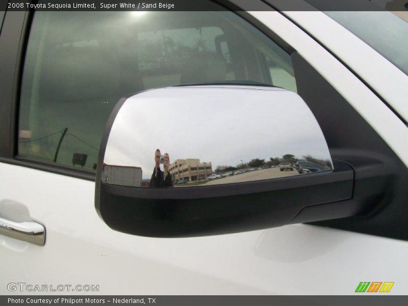 Super White / Sand Beige 2008 Toyota Sequoia Limited