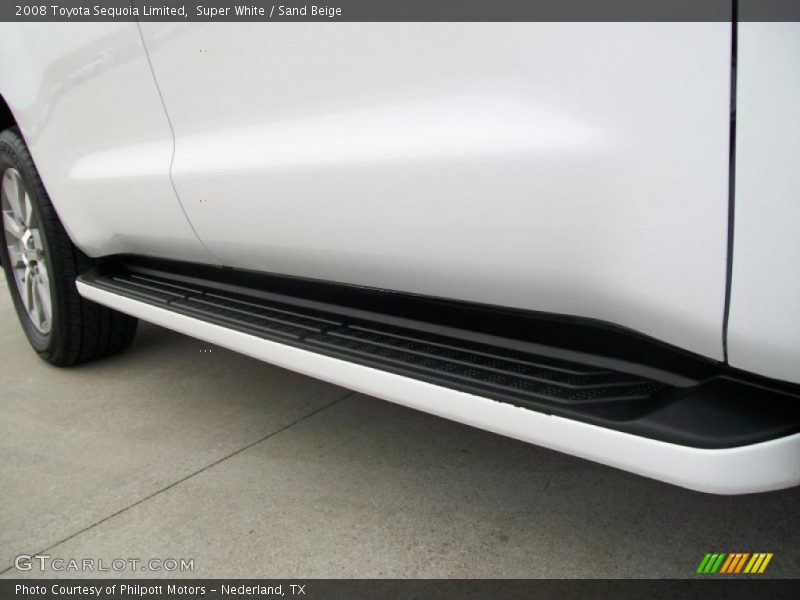 Super White / Sand Beige 2008 Toyota Sequoia Limited