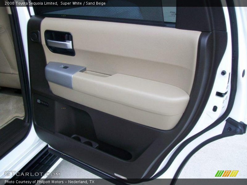Super White / Sand Beige 2008 Toyota Sequoia Limited