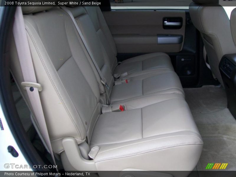 Super White / Sand Beige 2008 Toyota Sequoia Limited