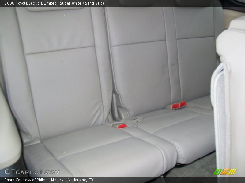 Super White / Sand Beige 2008 Toyota Sequoia Limited