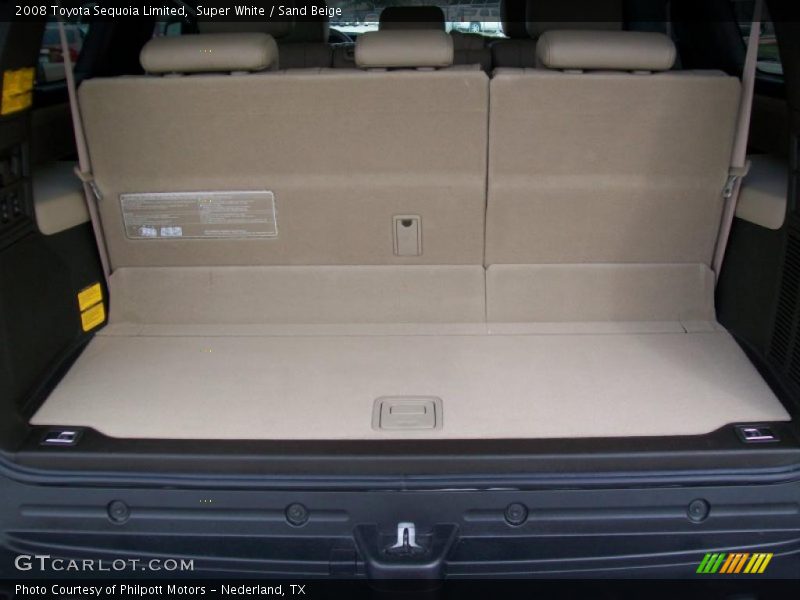 Super White / Sand Beige 2008 Toyota Sequoia Limited