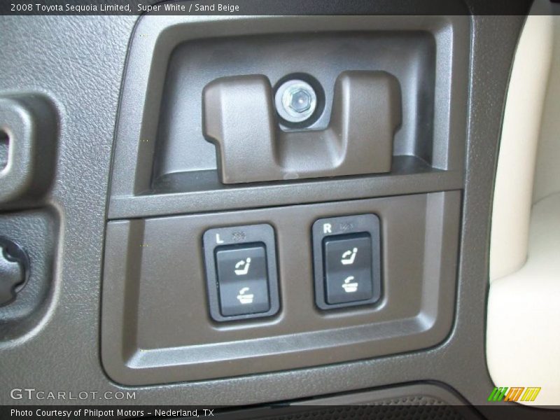 Super White / Sand Beige 2008 Toyota Sequoia Limited