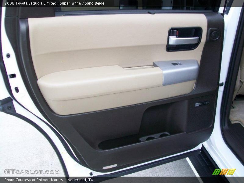 Super White / Sand Beige 2008 Toyota Sequoia Limited