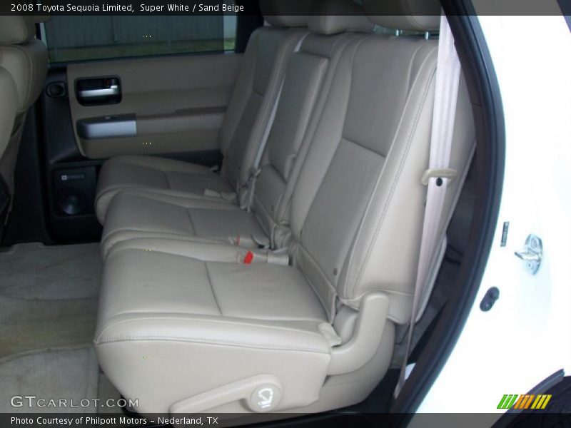 Super White / Sand Beige 2008 Toyota Sequoia Limited